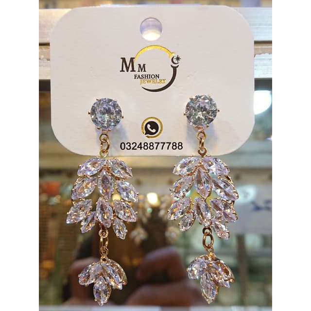 Golden Zircon Earing