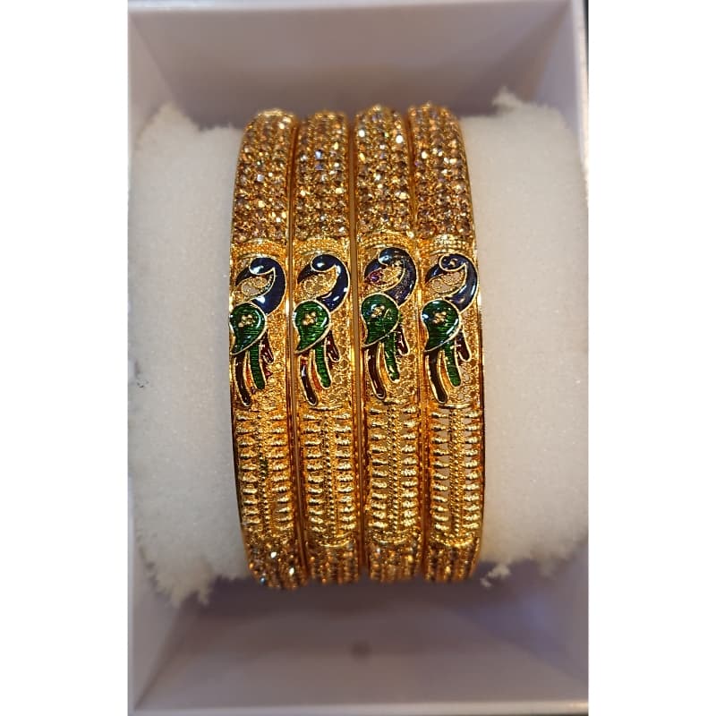 Indian Munjoos Meena Peacock Bangles